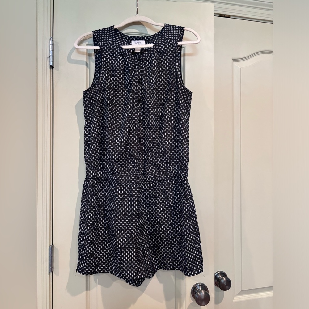Loft Patterned Romper Size 8 - image 1